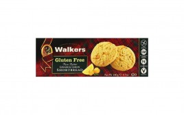 Walker's Gluten Free Pure Butter Ginger &Lemon Shortbread  Box  140 grams